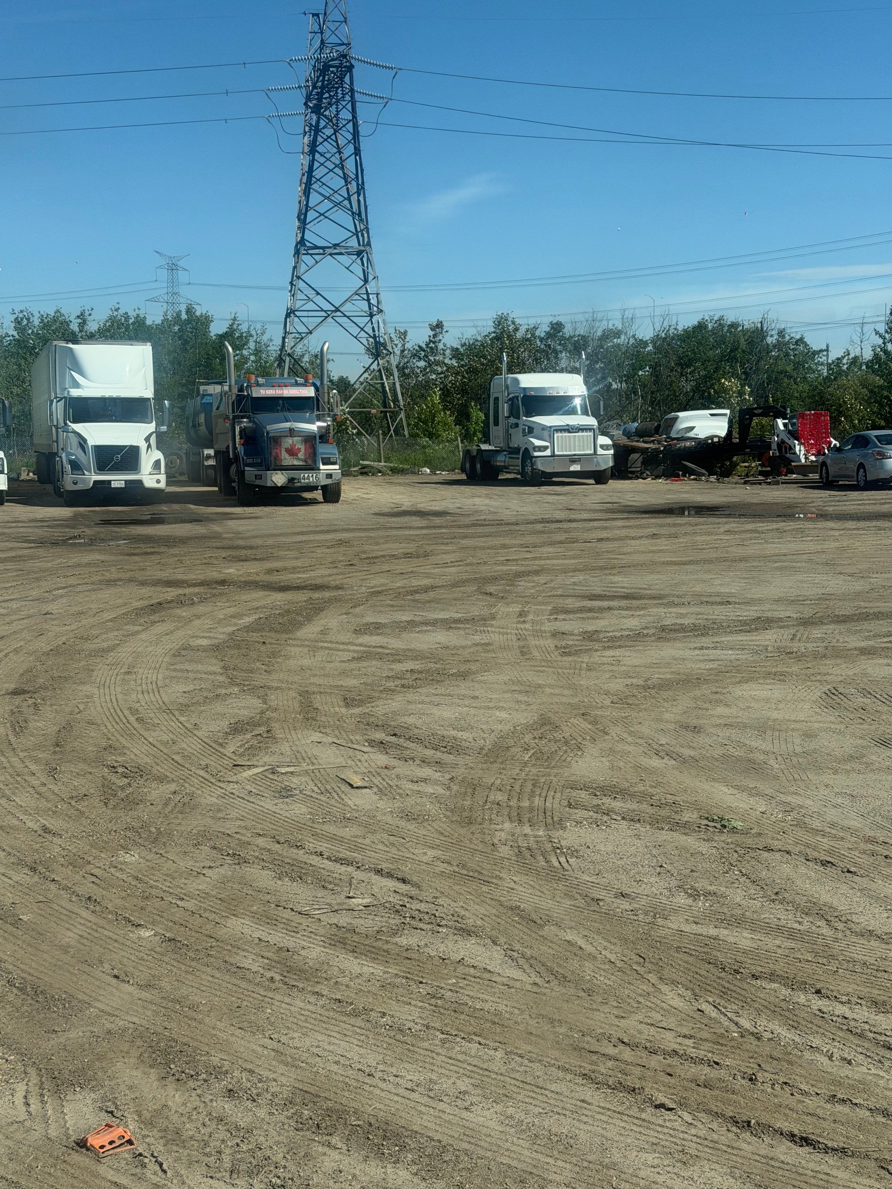 Overview of Ladhar Trucking Edmonton fleet and yard operations